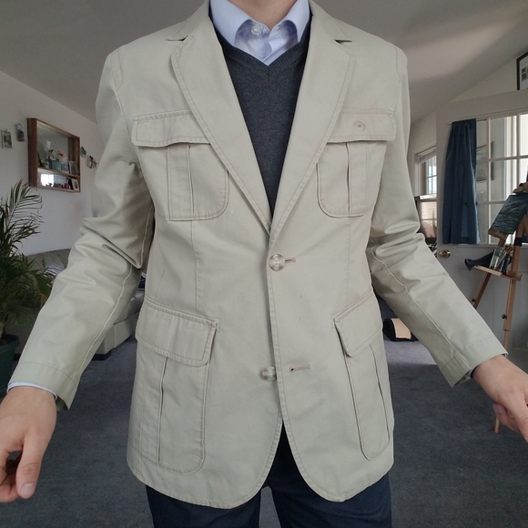 L.L. Bean Tan Canvas Jacket - Picture 2 of 7